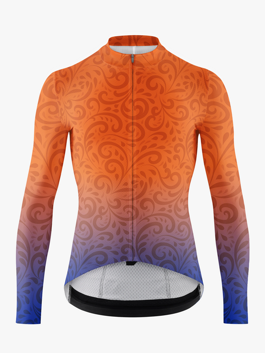 RockBros Men’s Sunset Baroque Floral Cycling Jersey