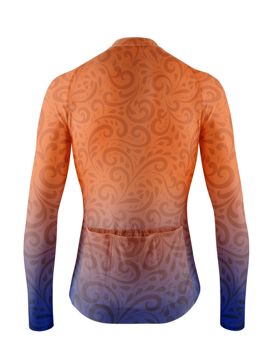 RockBros Men’s Sunset Baroque Floral Cycling Jersey