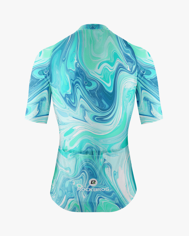 Men's Neon Fluid Paint Cycling Jersey