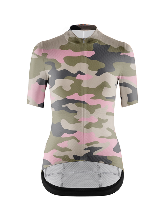 RockBros Women's Modern Camo Forest Mist Cycling Jersey