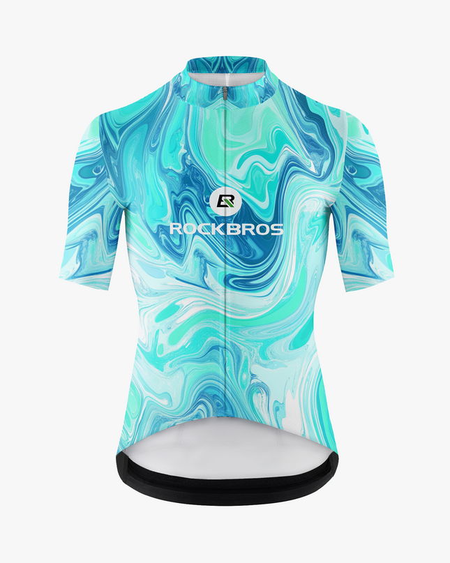 Men's Neon Fluid Paint Cycling Jersey