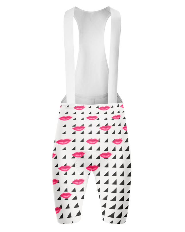 ROCKBROS Women's Pop Art Crimson Kisses Pro Aero Cycling Bibs