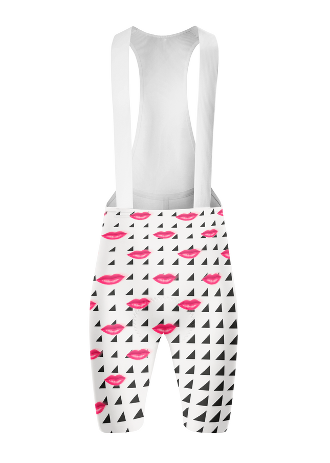 ROCKBROS Women's Pop Art Crimson Kisses Pro Aero Cycling Bibs