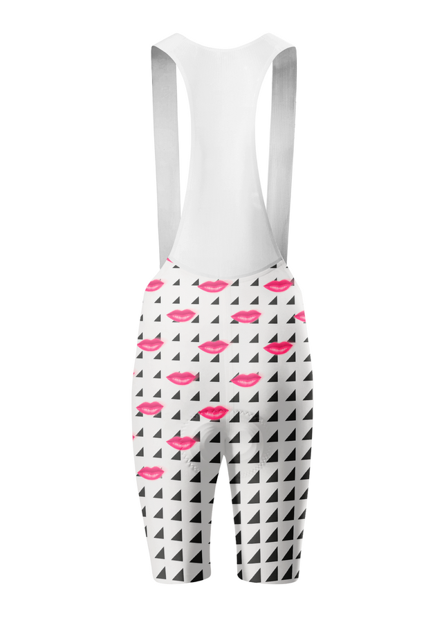 ROCKBROS Women's Pop Art Crimson Kisses Pro Aero Cycling Bibs