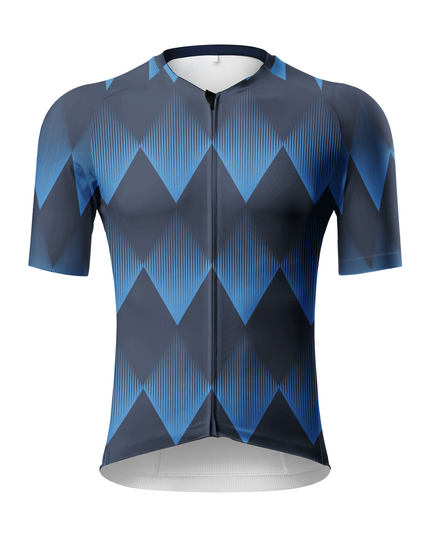 ROCKBROS Men's Cobalt Gradient Diamond Pro Aero Cycling Jersey