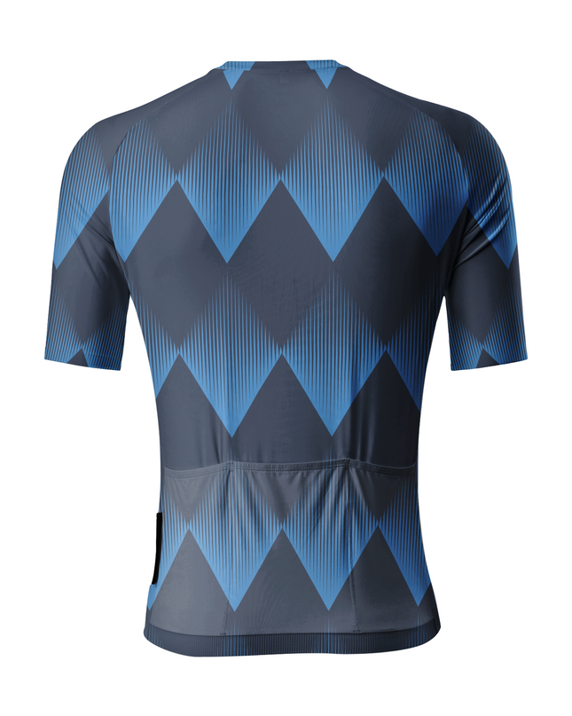 ROCKBROS Men's Cobalt Gradient Diamond Pro Aero Cycling Jersey