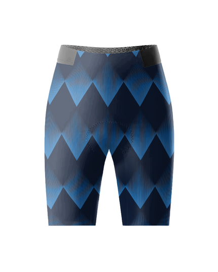 ROCKBROS Men's Deep Sea Geometric High-Compression Cycling Shorts