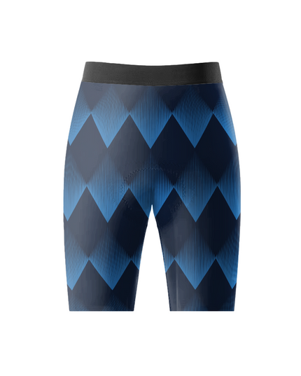 ROCKBROS Men's Deep Sea Geometric High-Compression Cycling Shorts