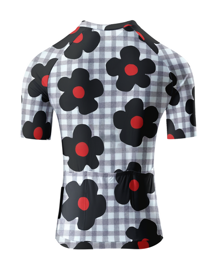 ROCKBROS Women's Heritage Gingham Flora Pro Jersey