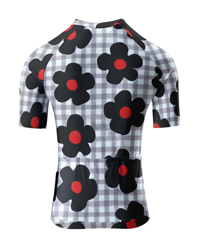 ROCKBROS Women's Heritage Gingham Flora Pro Jersey
