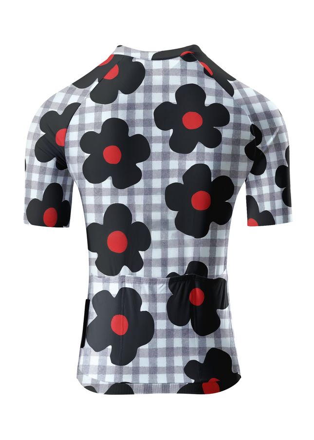 ROCKBROS Women's Heritage Gingham Flora Pro Jersey