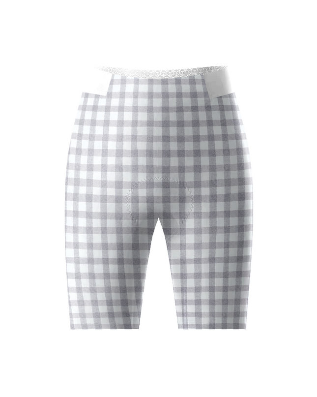 ROCKBROS Women's Heritage Gingham Minimalist Pro Cycle Shorts