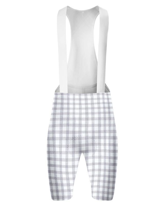 ROCKBROS Women's Heritage Gingham Minimalist Pro Bib Shorts