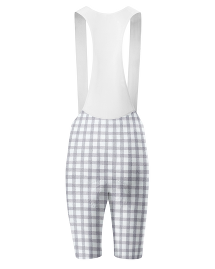 ROCKBROS Women's Heritage Gingham Minimalist Pro Bib Shorts