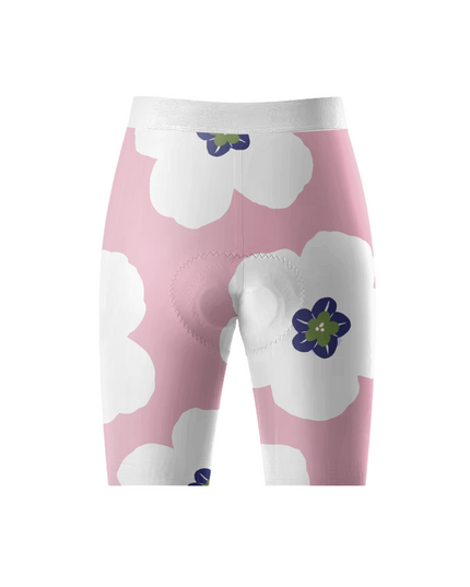 ROCKBROS Women's Pastel Bloom Full-Print Pro Cycle Shorts