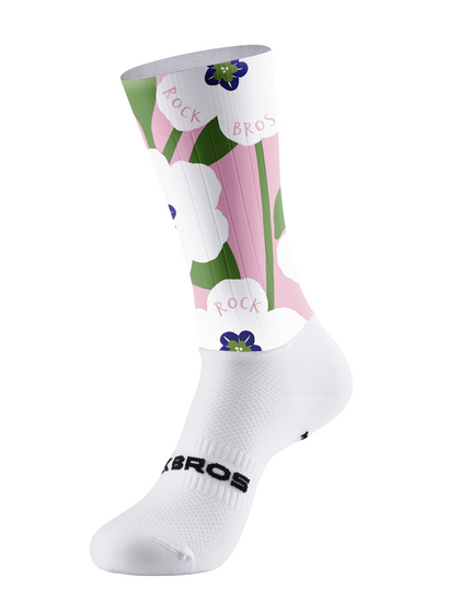 ROCKBROS Pastel Bloom Patterned Cycling Socks