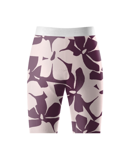 ROCKBROS Women's Berry-Ink Sketch Full-Print Pro Cycle Shorts