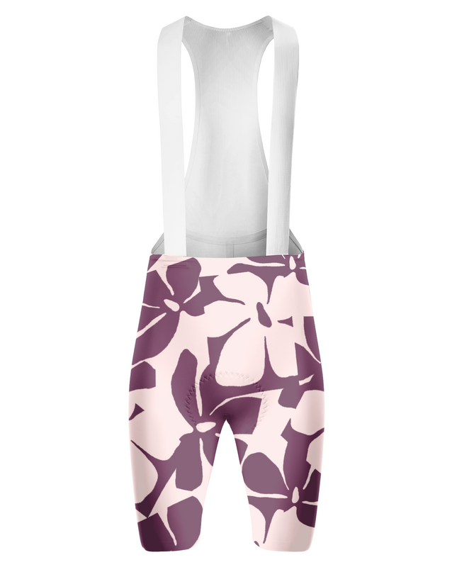 ROCKBROS Women's Berry-Ink Sketch Full-Print Pro Bib Shorts