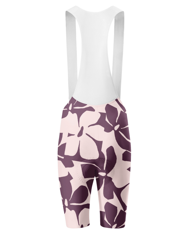 ROCKBROS Women's Berry-Ink Sketch Full-Print Pro Bib Shorts