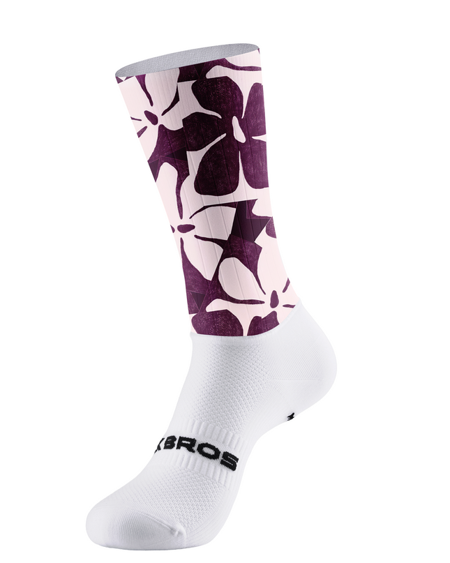 ROCKBROS Berry-Ink Sketch Coordinated Performance Cycling Socks