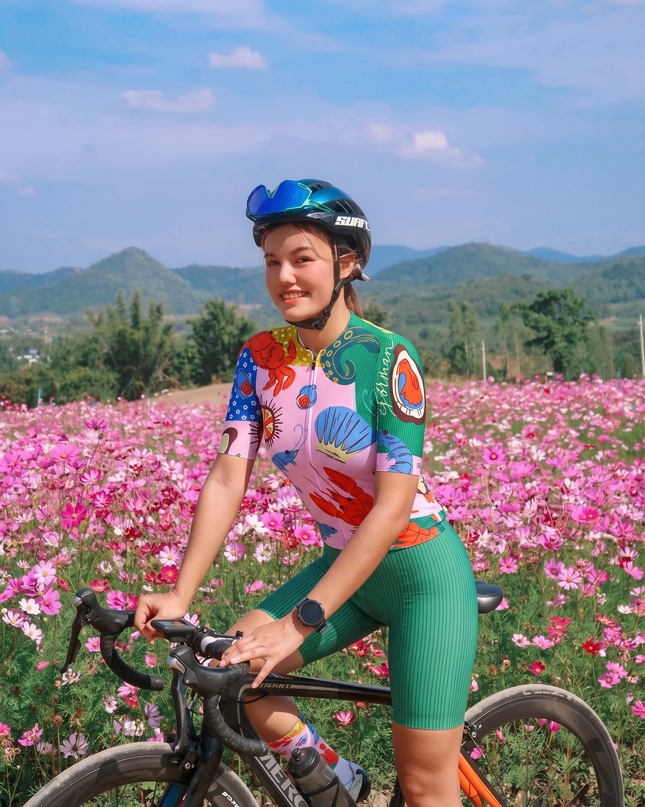 ROCKBROS Women's Ocean Creature Print Cycling Jersey