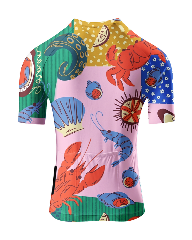 ROCKBROS Women's Ocean Creature Print Cycling Jersey