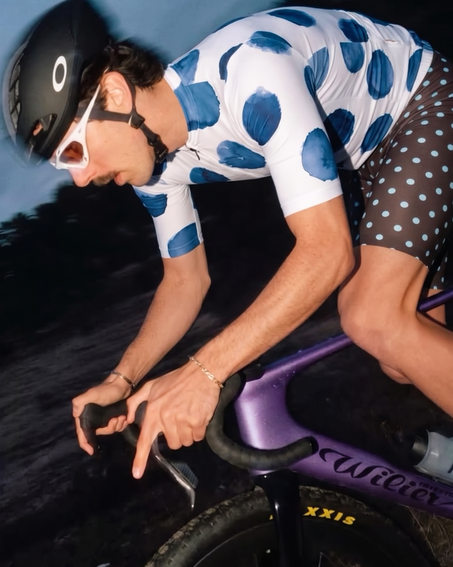 ROCKBROS Men's Espresso-Dot Tailored Pro Bib Shorts