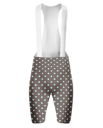 ROCKBROS Men's Espresso-Dot Tailored Pro Bib Shorts