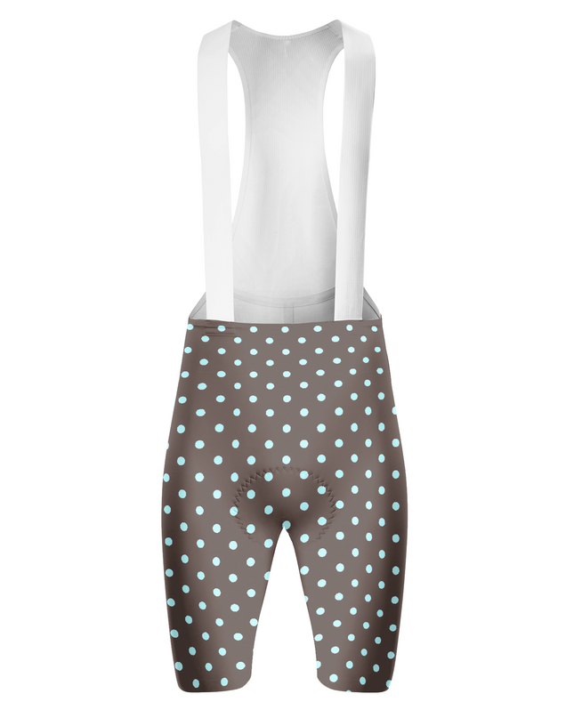ROCKBROS Men's Espresso-Dot Tailored Pro Bib Shorts