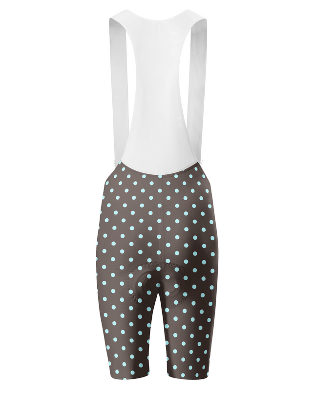 ROCKBROS Men's Espresso-Dot Tailored Pro Bib Shorts