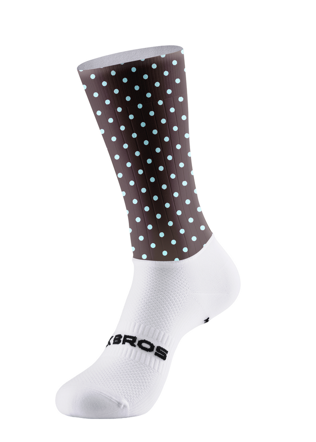 ROCKBROS Espresso-Dot Coordinated Performance Cycling Socks