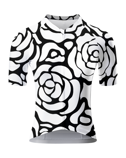ROCKBROS Women's Alabaster Abstract Rose Flow Pro Aero Cycling Jersey