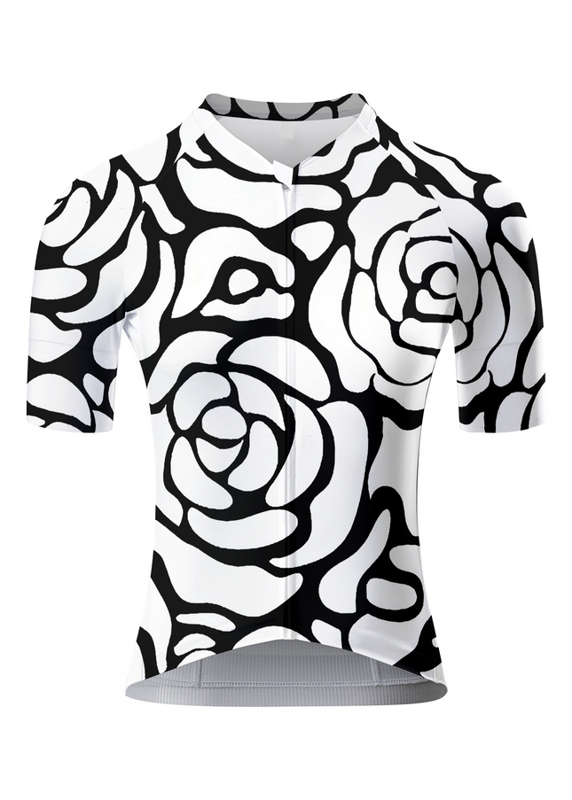 ROCKBROS Women's Alabaster Abstract Rose Flow Pro Aero Cycling Jersey