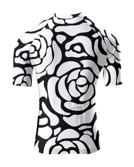 ROCKBROS Women's Alabaster Abstract Rose Flow Pro Aero Cycling Jersey