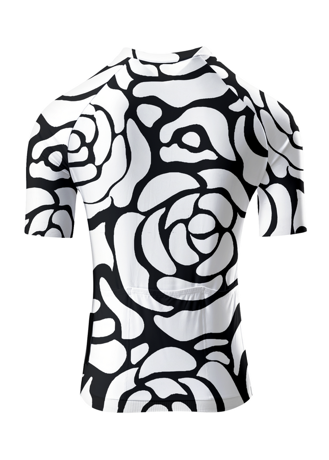 ROCKBROS Women's Alabaster Abstract Rose Flow Pro Aero Cycling Jersey