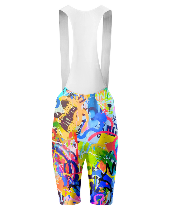 ROCKBROS Men's "Urban Chaos" Pop Graffiti Art Pro Training Cycling Bibs