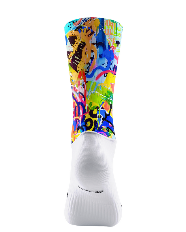 ROCKBROS "Urban Chaos" Pop Graffiti Art Quick-Dry Cycling Socks