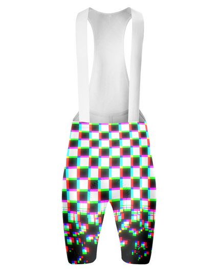 ROCKBROS Women's Cyber-Glitch Pixel-Distortion Pro Bib Shorts