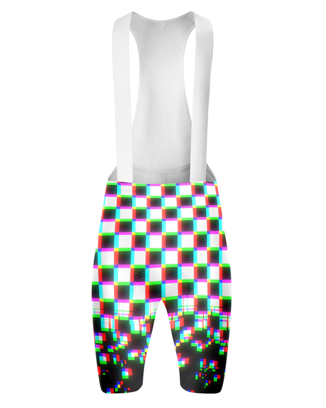 ROCKBROS Women's Cyber-Glitch Pixel-Distortion Pro Bib Shorts