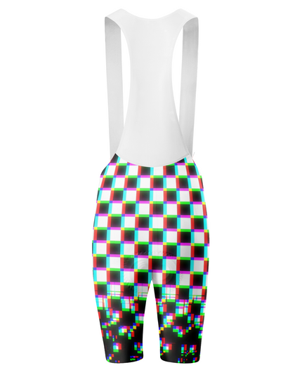 ROCKBROS Women's Cyber-Glitch Pixel-Distortion Pro Bib Shorts