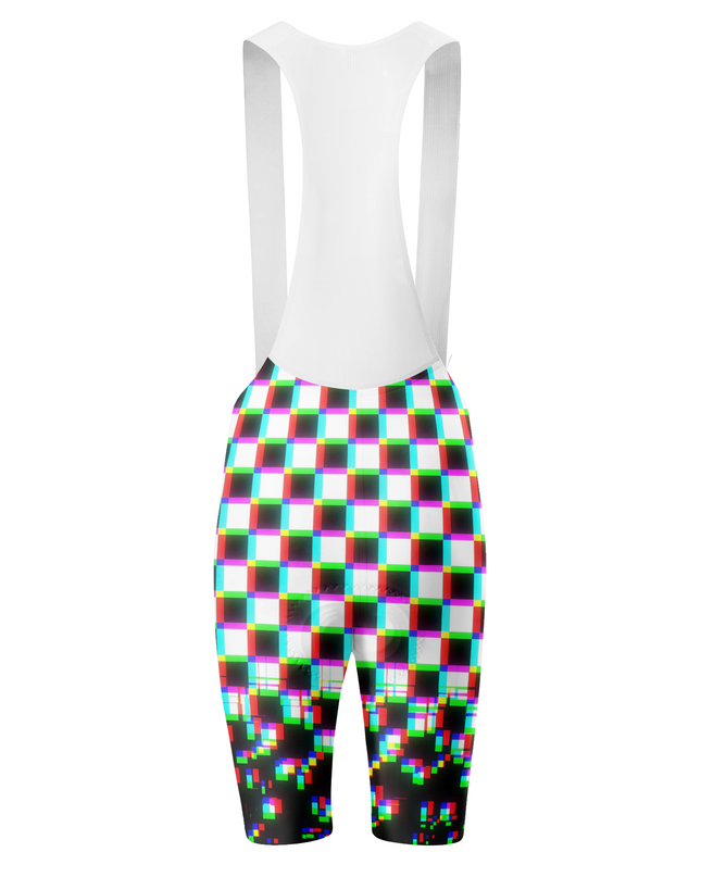 ROCKBROS Women's Cyber-Glitch Pixel-Distortion Pro Bib Shorts