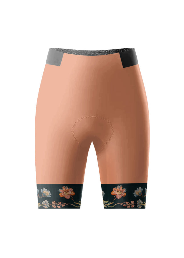 ROCKBROS Men's Floral Hem Padded Cycling Shorts