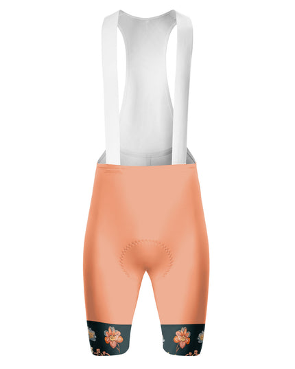 ROCKBROS Men's Floral Hem Padded Cycling Bib Shorts