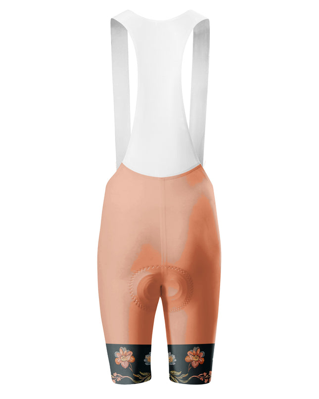 ROCKBROS Men's Floral Hem Padded Cycling Bib Shorts