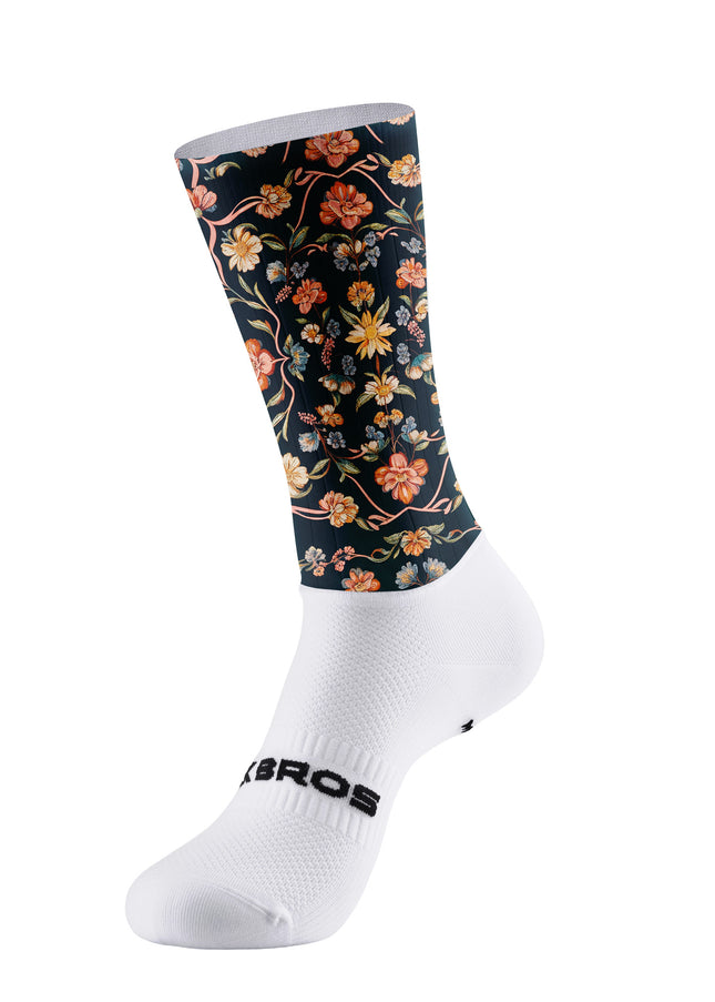 ROCKBROS Vintage Floral Print Cycling Socks