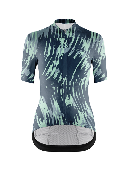 RockBros Women's  Glitch Art Static Glacial Cycling Jersey