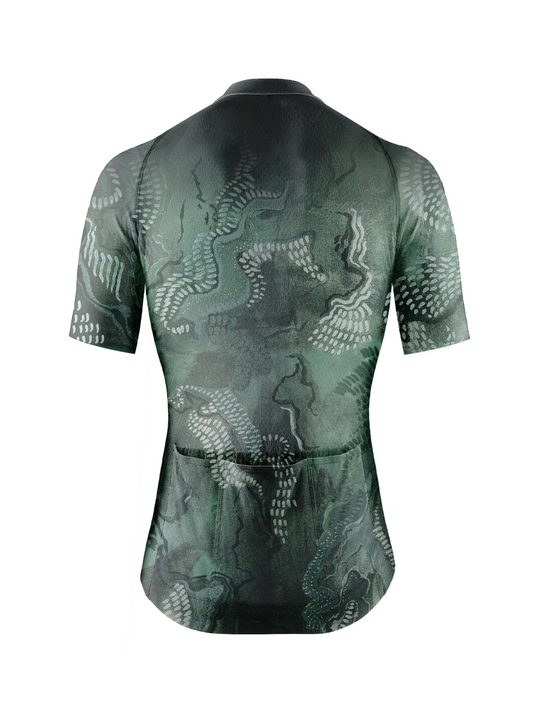 RockBros Women's  Nature Code Emerald Dragon Scale Cycling Jersey