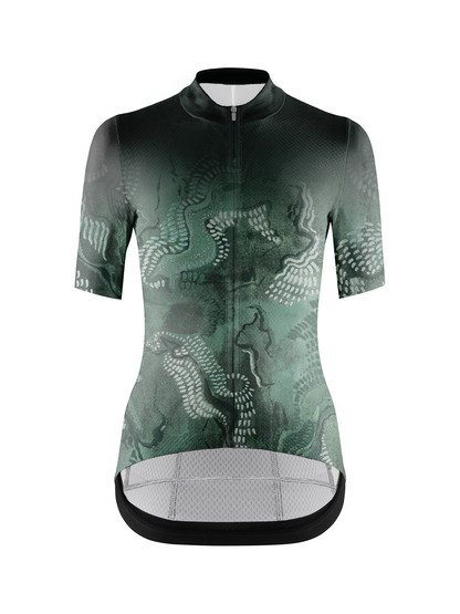 RockBros Women's  Nature Code Emerald Dragon Scale Cycling Jersey