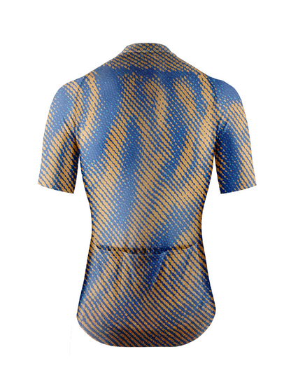 RockBros Women's  Geometric Rhythm Halftone Wave Cycling Jersey
