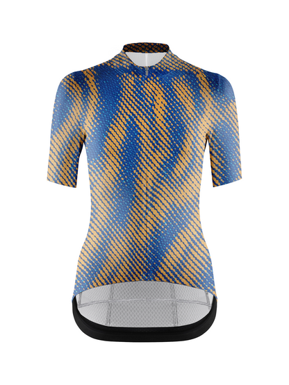 RockBros Women's  Geometric Rhythm Halftone Wave Cycling Jersey